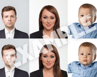 DIY Passfoto Vorlage: Einfach über jeden Printshop auf ein 15x10 Foto drucken lassen. Für USA, UK, China und mehr! Inklusive Video-Anleitung!