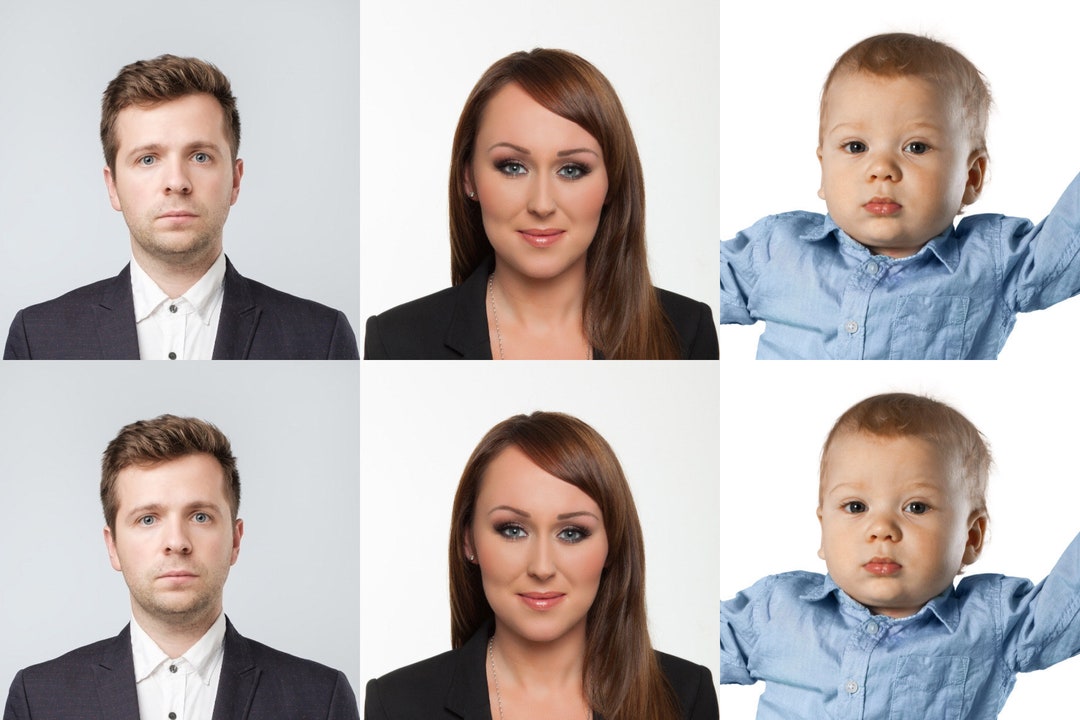 DIY Passport Photo Template Print Easily Through Any Print Etsy