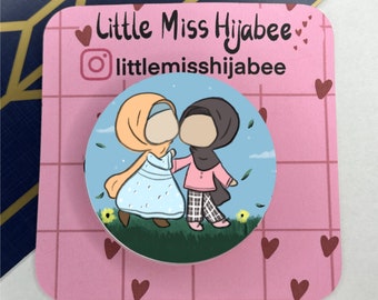 Kleine Miss Hijabee pin-badges | Hijabi vrienden pin-badge |