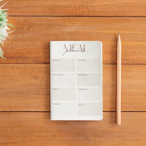 Meal planner printable menu meal tracker minimal meal plan daily schedule printable planner meal prep