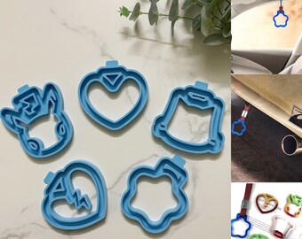 Tsurikawa JDW ring mold | Subway train bus car handle mold | Star heart  bag handle silicone mold