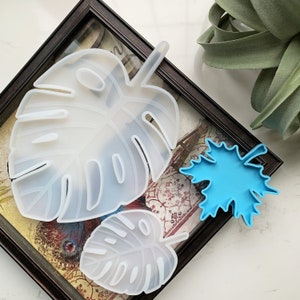 Ahornblattform | Monstera Blatt Untersetzer Form | Große Monstera Blatt Tablettform