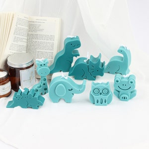 Animal Candle Mold｜Elephant, Owl, Frog, Tyrannosaurus Rex Mold｜Cute Soap Mould