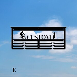 Personalized Cycle Race Medal Holder, Customized Cyclist Names, Color ...