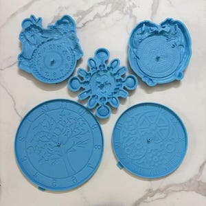Dragon  clock mold set | Silicone mold for wall clock | Tree of Life, Gear, Restaurant, Santa Claus clock | Clock movement