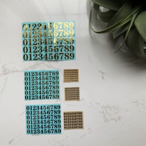 Mini Zahlen Aufkleber | 3D selbstklebende Nagelaufkleber | Kleine 26 Buchstaben Aufkleber | DIY Aufkleber