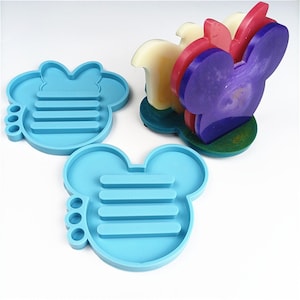 Stampo per sottobicchiere a forma di famiglia di topi / Stampo per supporto in resina / Stampo per tappetino per mouse