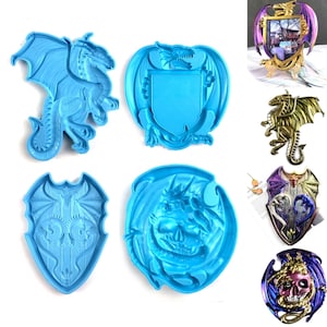 Dragon decoration mold | Dragon photo frame mold｜Dragon wall decoration mold | Mold for chocolate resin plaster concrete