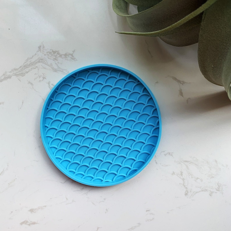 Mermaid Fish Scale Silicone Mold Set | Coaster Holder Mold Set | Decor ...