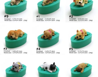 3D Dog silicone Mold | Cake Decor Mousse Mold | Mold for Candle Soap Chocolate Jelly Ice Cream Fondant Epoxy Resin