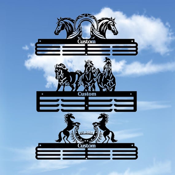 Porte-médailles Personnalisé Pour équitation, Porte-médailles Avec