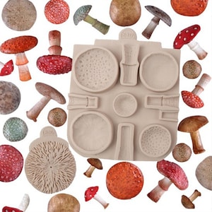 3D Mushrooms Silicone Mold | Epoxy resin mold | Baking mold