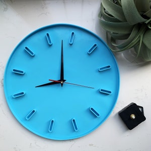 12.8&quot; Large round clock mold set | Silicone mold for wall clock | Clock movement