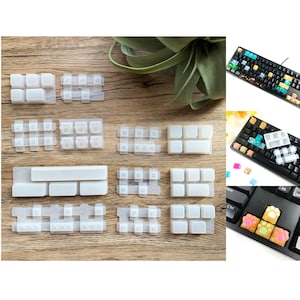 12pcs set | Mechanical keyboard cap silicone mold | Handmade keyboard mold | Keyboard cover mirror epoxy mold