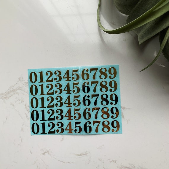 Mini Number Stickers 3D Self-adhesive Nail Stickers Small 