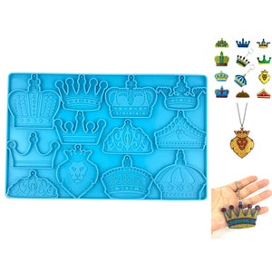 Crown mold | Tiara mold | Lion mold | Queen keychain mould | Jewelry pendant mold