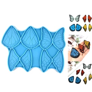 Butterfly wing silicone mold | Keychain mold | Jewelry pendant resin mold