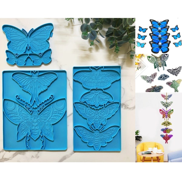 | de moule en silicone Butterfly coaster | de moule de décoration de maison Vent papillon carillons | de moisissure Moule de cuisson