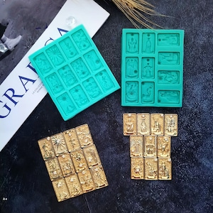 Tarot Card Mold | Jewelry Pendant Mold  | Fortune Magic Mold | Chocolate Mold | Keychain Mold