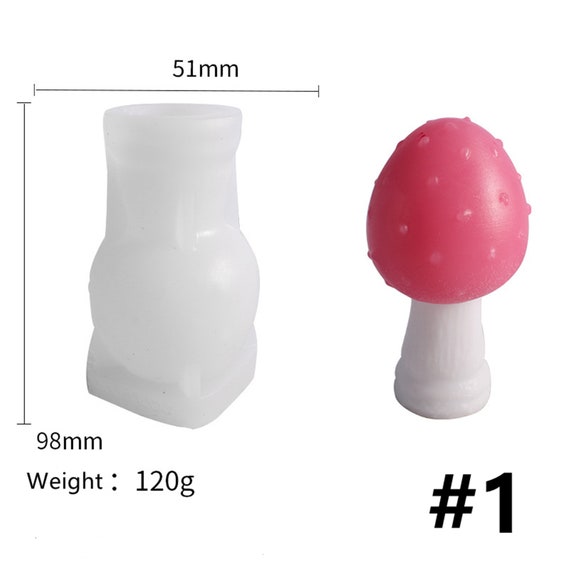 for Creative DIY Three-Dimensional Mushroom Candle Silicone Mold DIY  Handmade Diffuser Stone Aroma Plaster Mold for Craf Mushroom Molds for  Resin