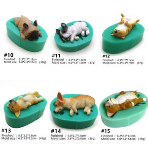 New Food-grade Silicone Mold 3D Dog Corgi Bulldog Animal Silicone Mold,  Gum-Paste Mold, Silicone Mould,Biscuit Mold, Chocolate Mold,Fondant Mold