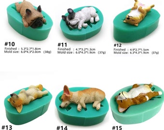 3D Dog silicone Mold | Cake Decor Mousse Mold | Mold For Resin Candle Soap Chocolate Jelly Ice Cream Fondant