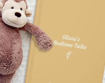 Personalized Journal, Custom Dear Daughter Bedtime Talks Name Journal, Bedtime Conversations, New Mom, Newborn Gift, Memory Custom Notebook