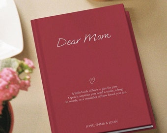 Read This When You Need a Smile, Personalized Journal for Mom or Dad from Children,  Thoughtful Custom Notebook, Perfect Mother's Day Gift