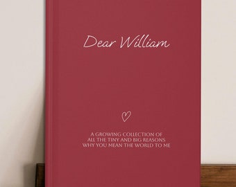 Love Letters Custom Relationship Journal, Personalized Memory Notebook, Valentine’s Day Gift for Boyfriend, Girlfriend, Husband, Wife