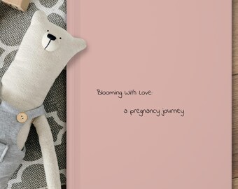 Personalized Pregnancy Hardcover Lined Journal for Expecting Mothers, Thoughtful Keepsake to Track Milestones & Memories for First-Time Moms