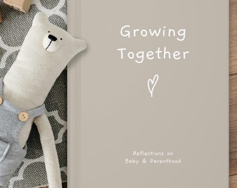 Personalized Baby Milestone Journal for New Parents, Hardcover Parenthood Memory Journal, Meaningful Keepsake for New Moms, Baby Shower Gift