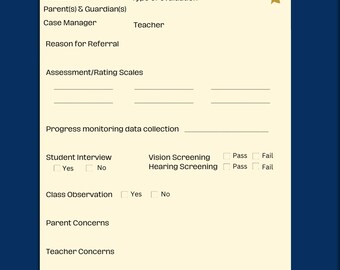 School Psychologist Evaluation Cover Sheet Inspired by Midnights