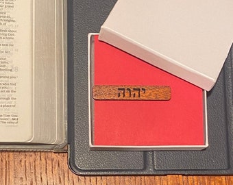 Tetragrammaton Tie Clip | JW Pioneer Gifts | JW Brother Gifts | JW Elder Gifts | Baptism Gift | Publisher Gifts | Custom Tie Bars