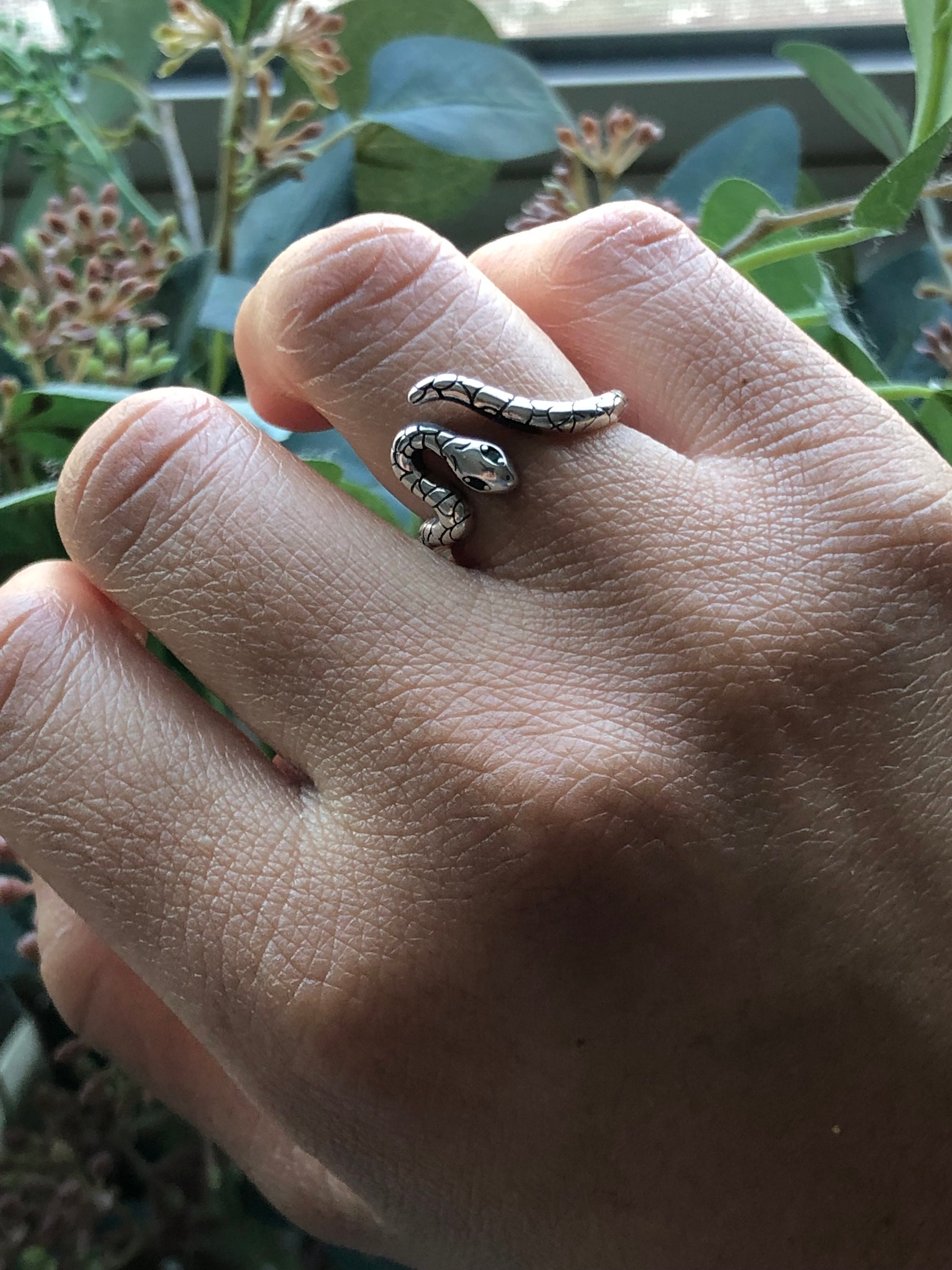 Snake Ring/925 Sterling Silver Serpent Ring/animal Jewelry