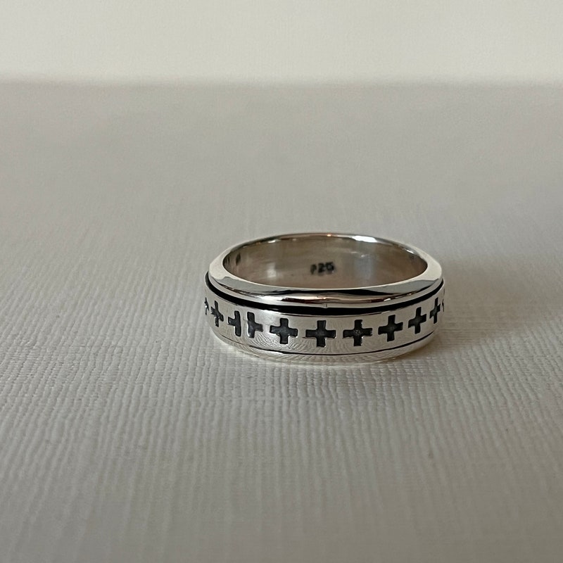 Mens Cross Ring - Etsy