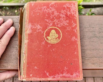 Antique 1886 Alice in Wonderland Book • Classic Lewis Carroll Edition • Whimsical Collector Gift • Antique Storybook • Timeworn beauty •