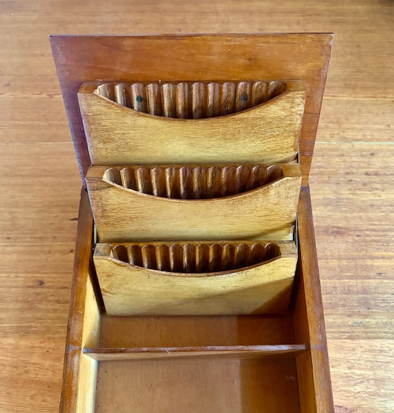 Vintage Italian Cigar/Cigarette Box | Circa 1900s Wooden Humidor