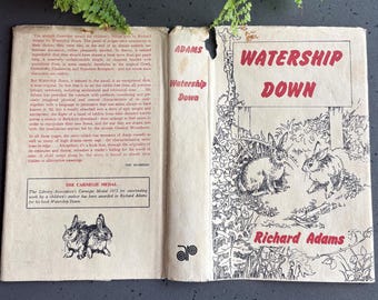 Watership Down Richard Adams 1975 Vintage Hardback With Dust