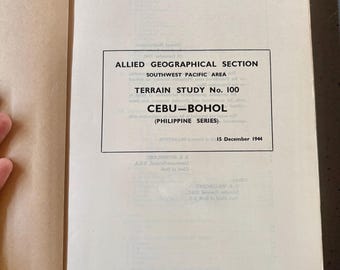 WWII Allied Intelligence Terrain Study Central Luzon Manila 1944 Restricted Military Maps Aerial Recon Photos Philippines War Document