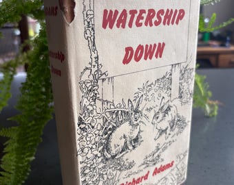 Watership Down Richard Adams 1975 Vintage Hardback With Dust