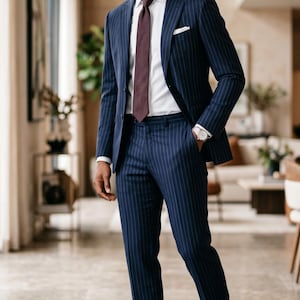 Double Breasted Blazer for Men, Custom Tailored Suit Jacket, Wedding Formal Wear, Slim Fit Designer Blazer, Groom Outfit