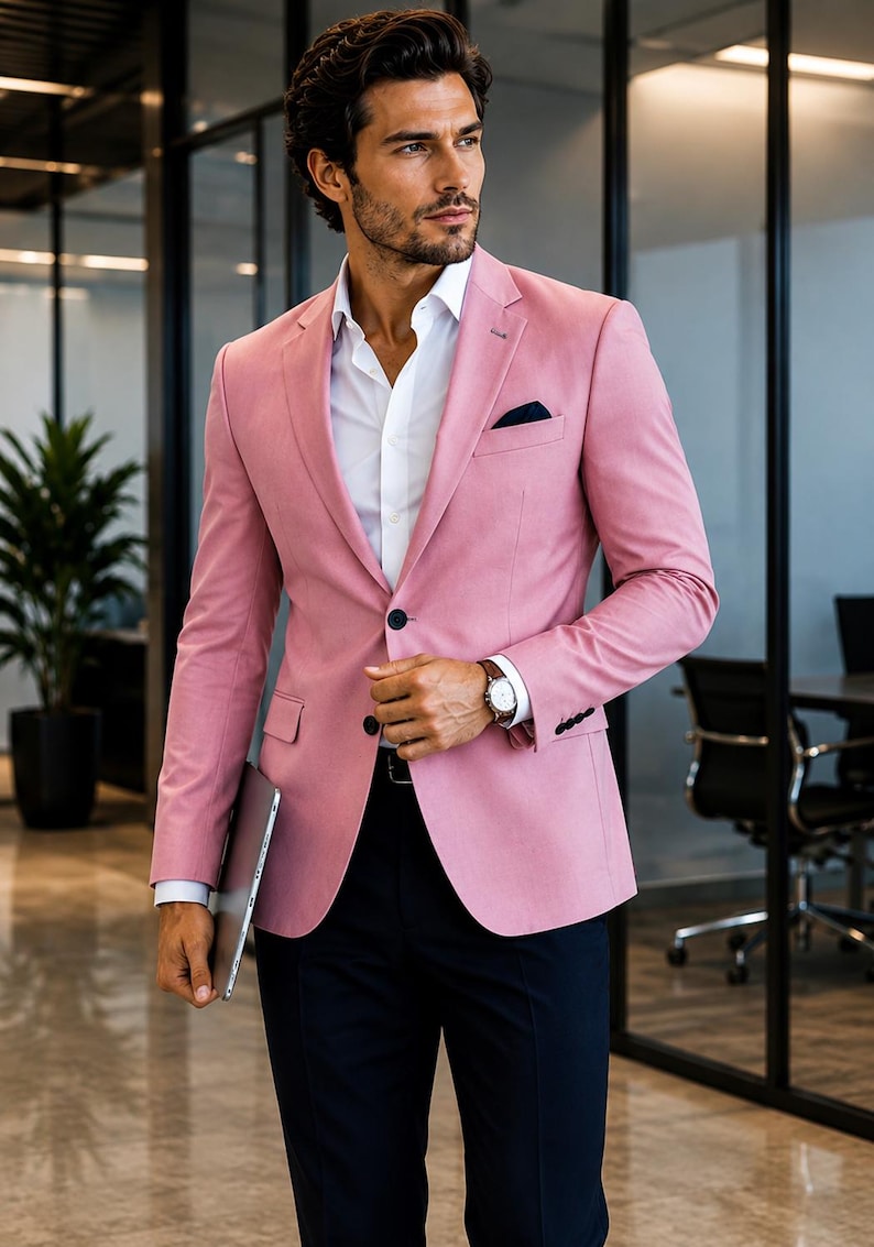 Custom Corporate Blazer With Personalized Logo Lining – Bespoke ...