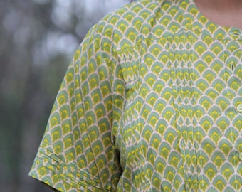 katoenen blouse voor dames, tunieken blouses, boho blouse, blouse met v-hals