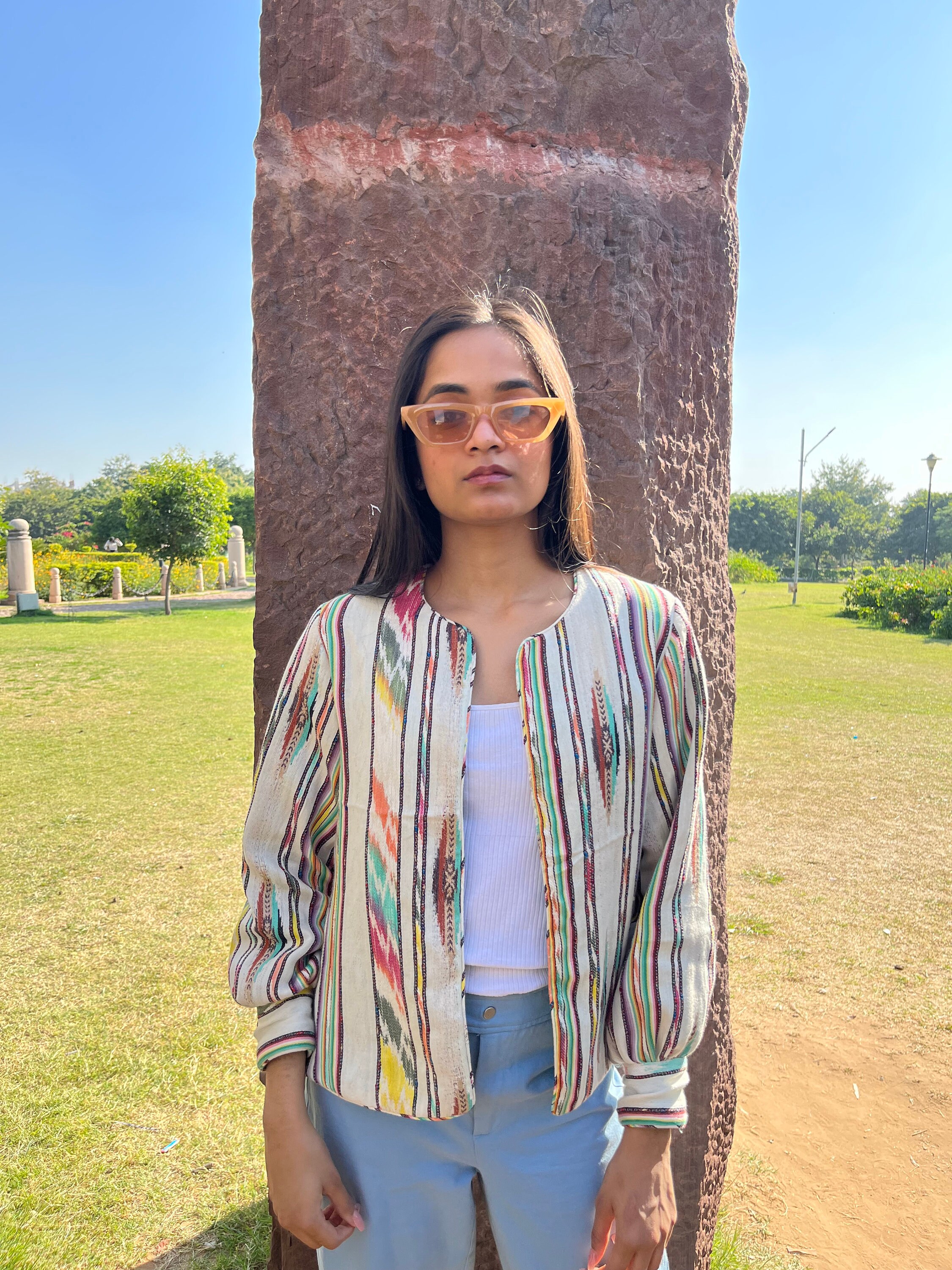 Kosturakis Craft: Pink Jacket with Flowers and Butterflies