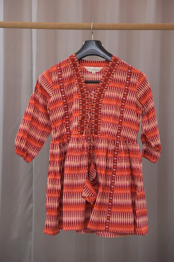 Block print tunic, Mini dress, Short kurti ,cotton blouse women, tunics for women , summer blouse, bohemian blouse