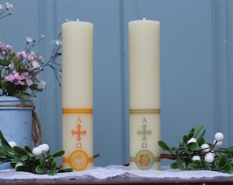 LIMITED EDITION!! 100% Organic Beeswax Artisan Home Paschal Candles