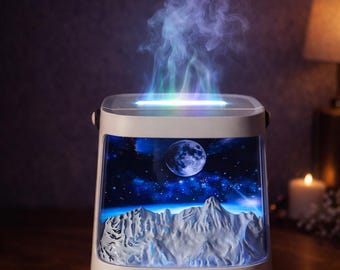 Aurora Glow Aroma Diffuser | Farbwechsel Luftbefeuchter, Entspannungsdekor