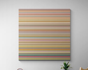 Boho Abstract Stripes - Retro Home Decor Mid Century Modern Abstract Stripes, Printable Wall Art Print Art with Boho Colors - Digital Print