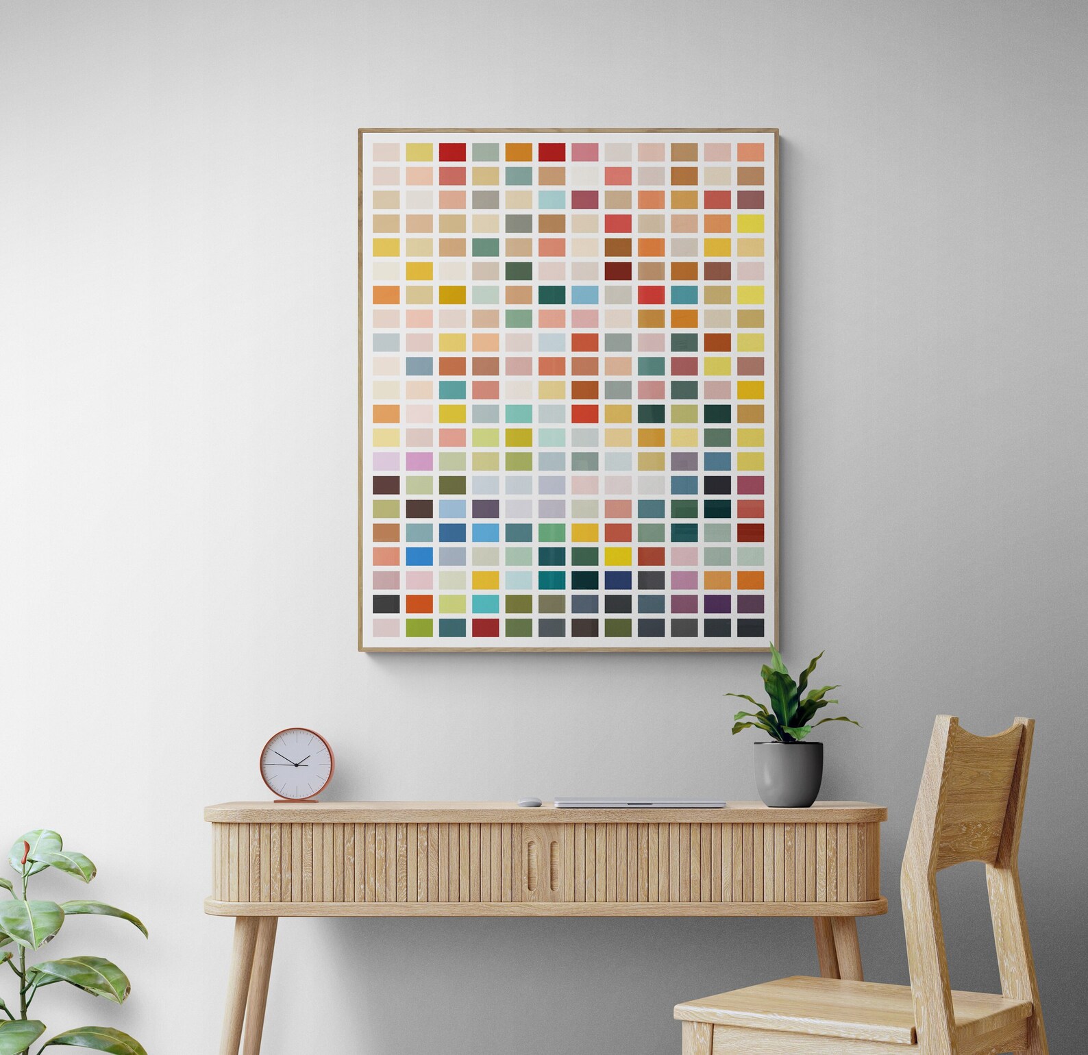 Boho Abstract Color Blocks - Retro Home Decor Mid Century Modern ...