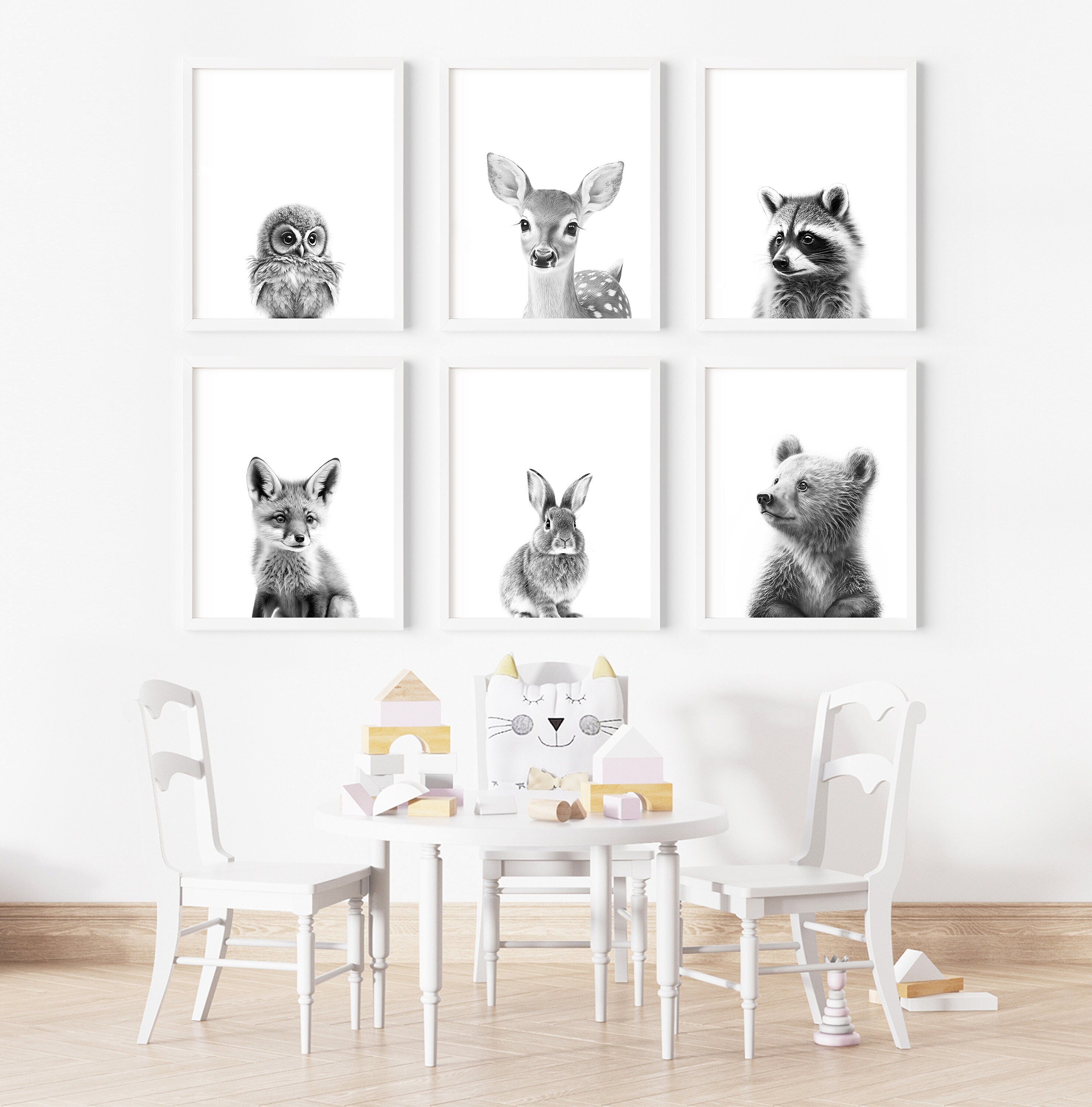 nursery-woodland-animals-black-and-white-set-of-6-woodland-nursery